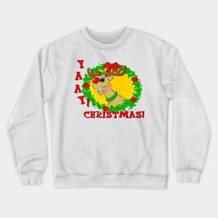 Rudolph The Reindeer Funny Christmas Retro Cartoon Crewneck Sweatshirt